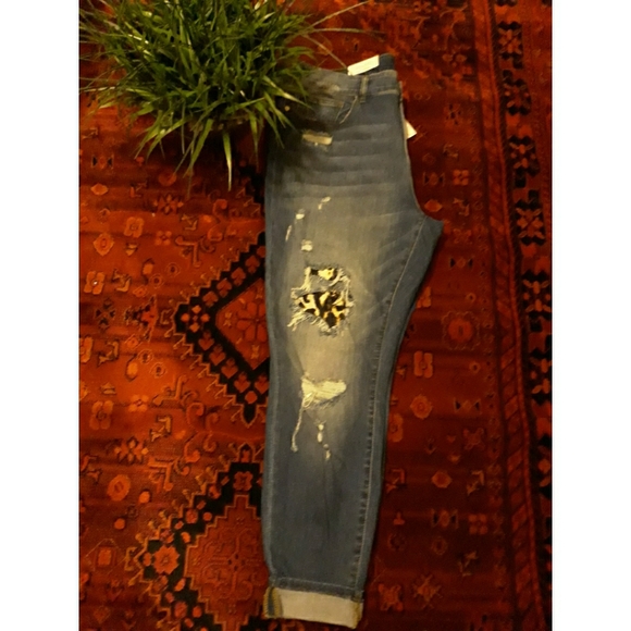 ♥️16W18W Plus♥️Judy Blue Leopard Patch - Picture 6 of 8